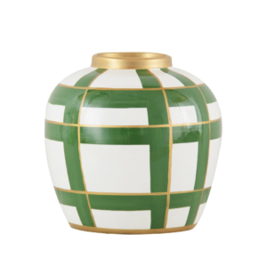 Jarron Ceramica Green/White
