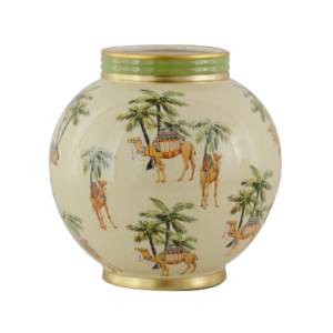Jarron Ceramica Beige/Green