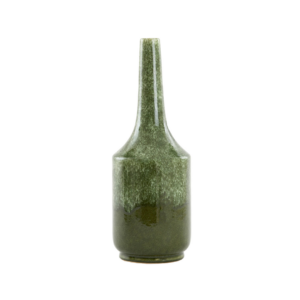 Jarron Deco Tezu Ceramica Shiny Dark Green