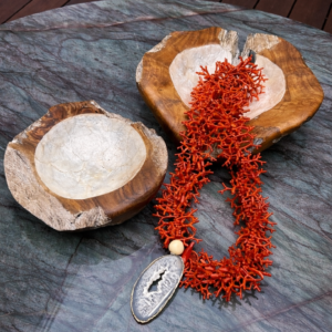 Collar de Madera Aruba Rojo
