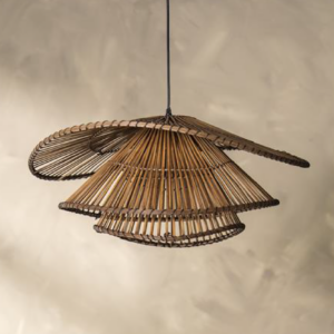 Luminaria colgante Yarin 65X65X29.5 natural foco E27